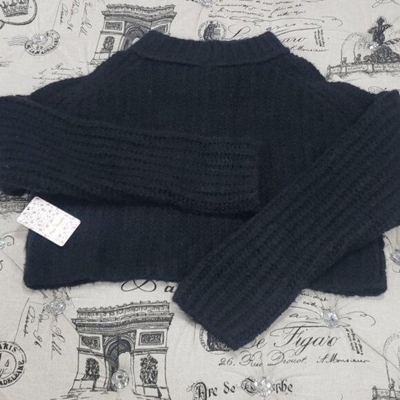 Free People Alpine Crop Mock Neck Sweater - Picture 5 of 9